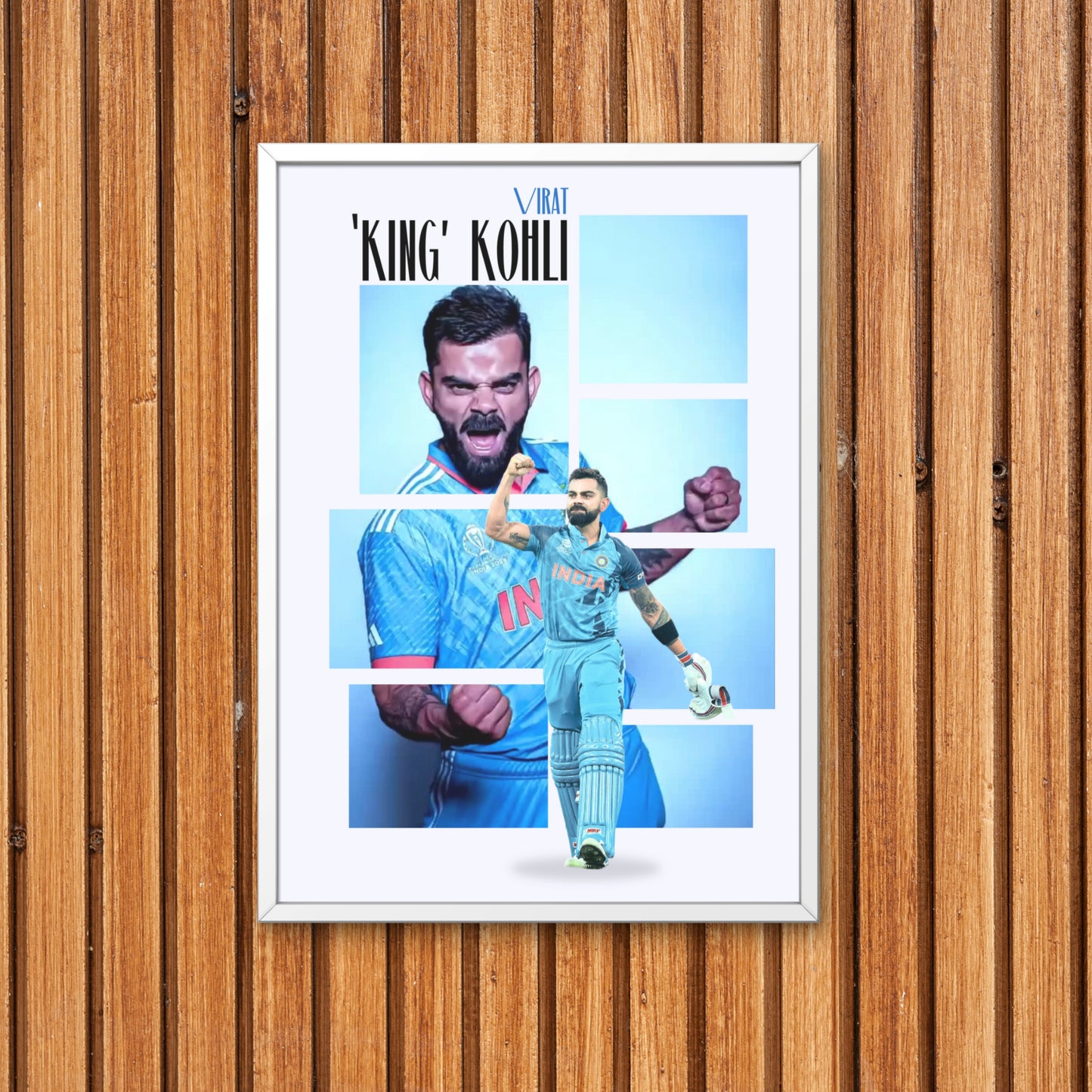 Virat Kohli Team India Poster Virat King Kohli Framed Poster Virat Kohli Metal Poster Virat Kohli Fan Gift