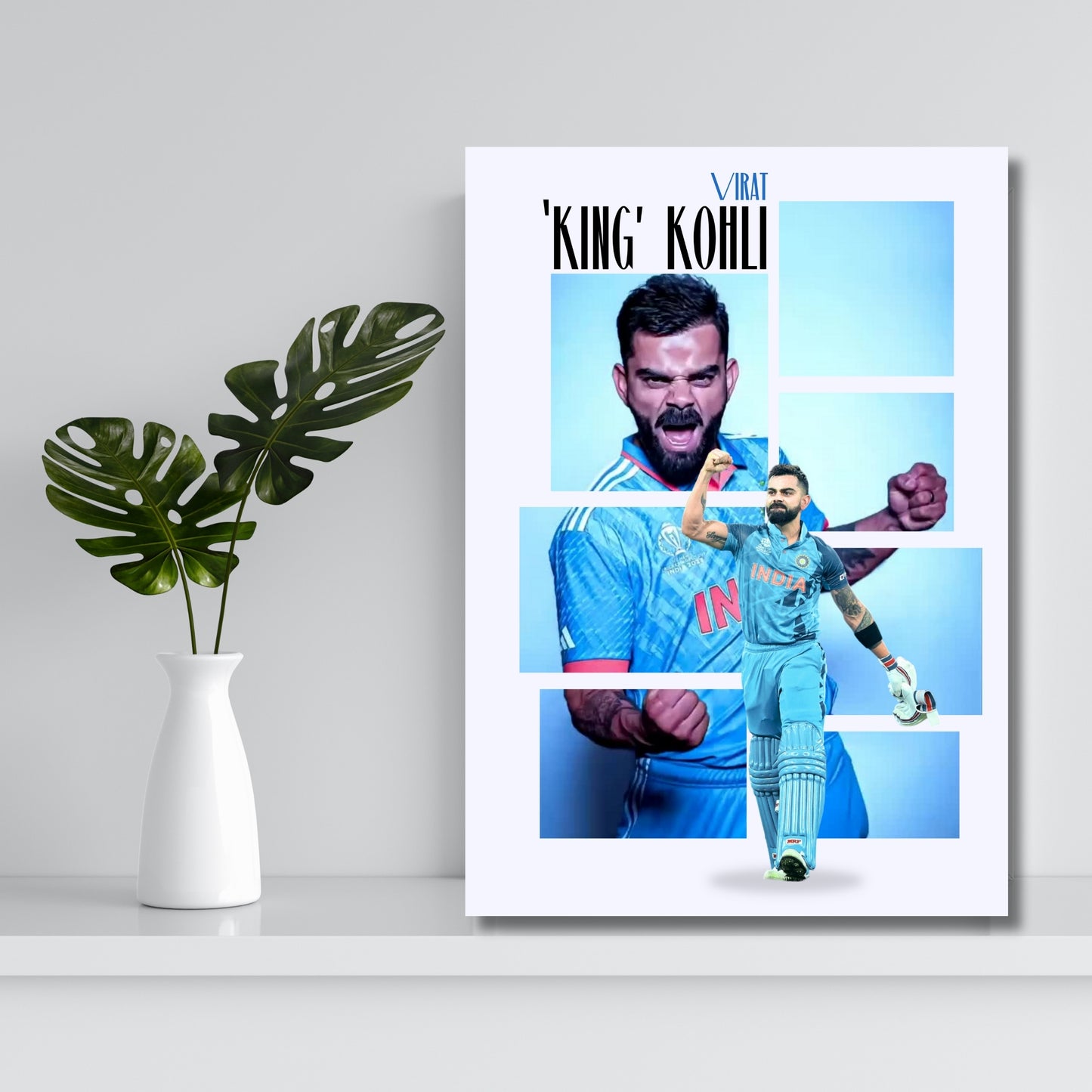 Virat Kohli Team India Poster Virat King Kohli Framed Poster Virat Kohli Metal Poster Virat Kohli Fan Gift