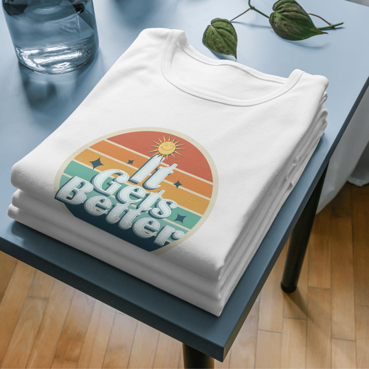 ‘It Gets Better’ Graphic T-Shirt Vibrant & Uplifting Graphic Tee