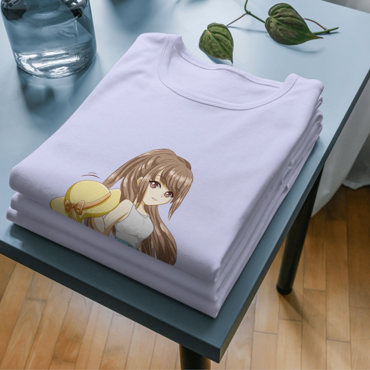 Chic Anime Girl Stylish Graphic Crop Top Chic Girl Cute Trendy Graphic Crop Top