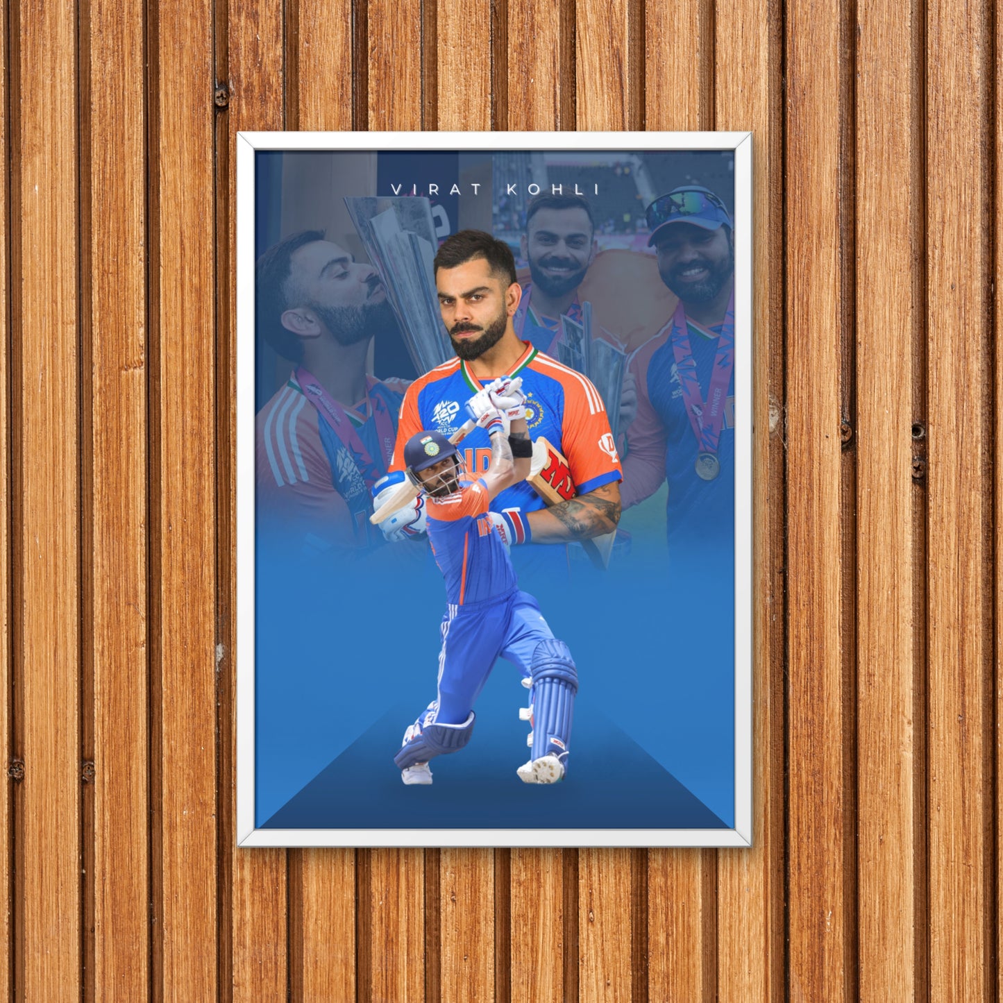 Virat Kohli Team India Poster King Kohli Framed Poster Virat Kohli Metal Poster