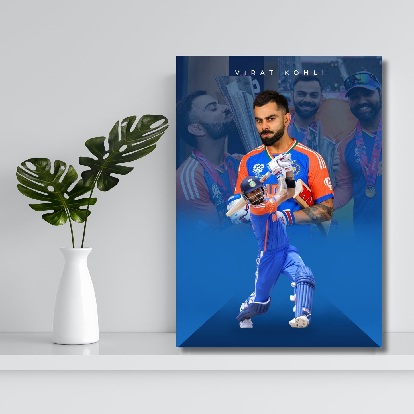 Virat Kohli Team India Poster King Kohli Framed Poster Virat Kohli Metal Poster