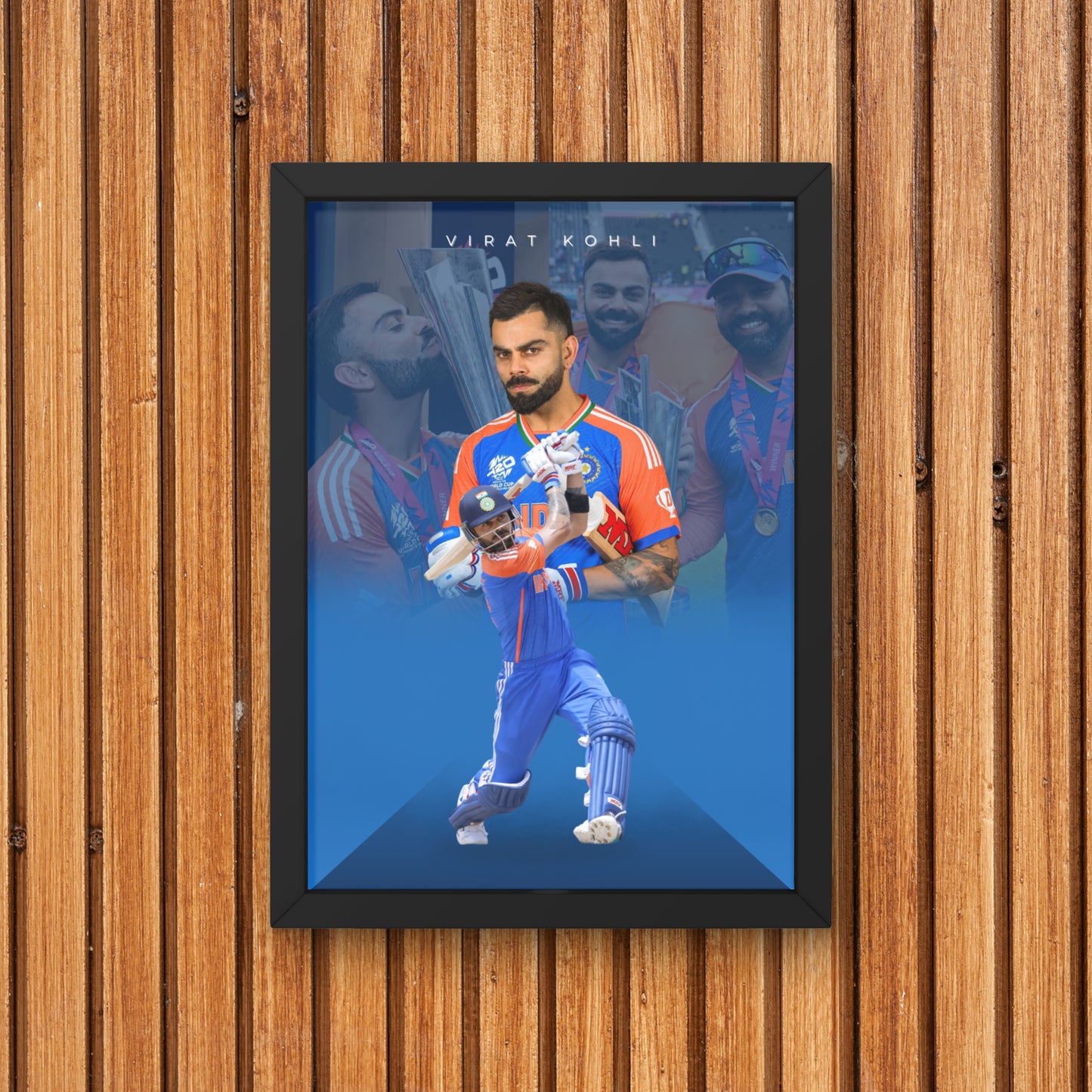 Virat Kohli Team India Poster King Kohli Framed Poster Virat Kohli Metal Poster
