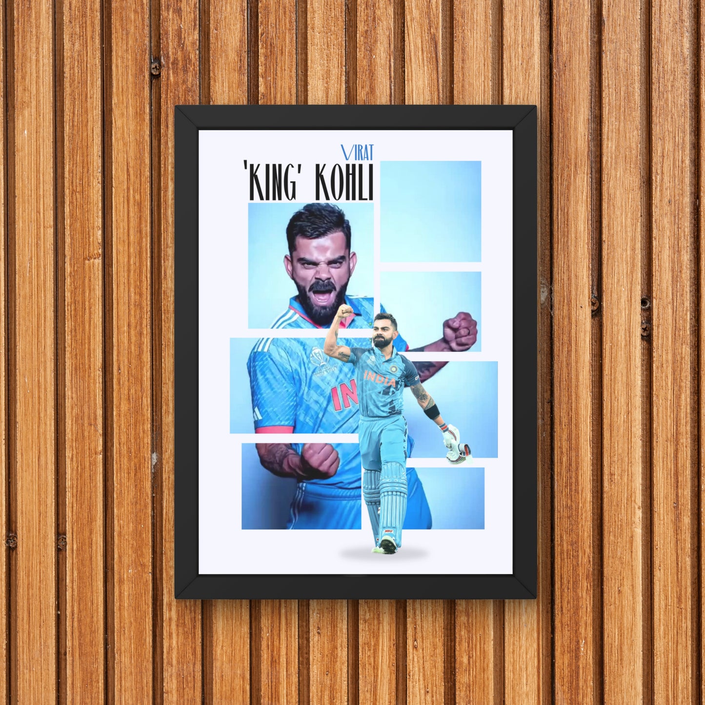 Virat Kohli Team India Poster Virat King Kohli Framed Poster Virat Kohli Metal Poster Virat Kohli Fan Gift