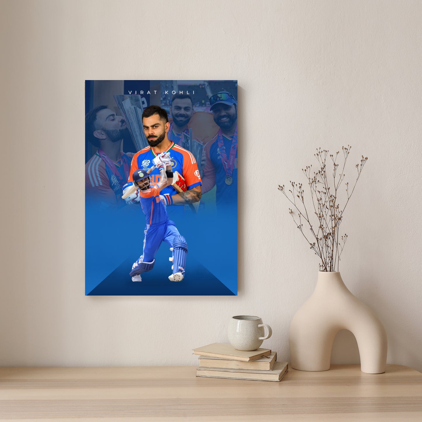 Virat Kohli Team India Poster King Kohli Framed Poster Virat Kohli Metal Poster