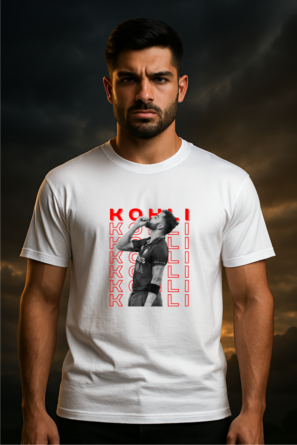 Virat Kohli Graphic T-shirt Virat Kohli Fan Gift Graphic Tee 'Kohli Kohli' Tshirt