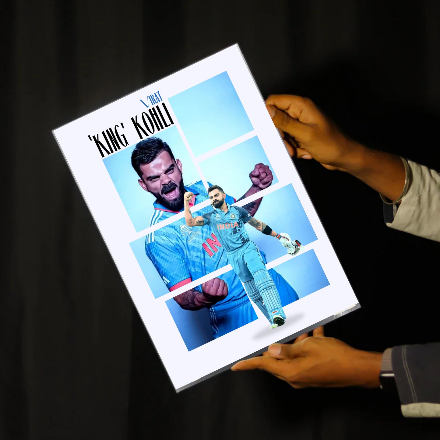 Virat Kohli Team India Poster Virat King Kohli Framed Poster Virat Kohli Metal Poster Virat Kohli Fan Gift