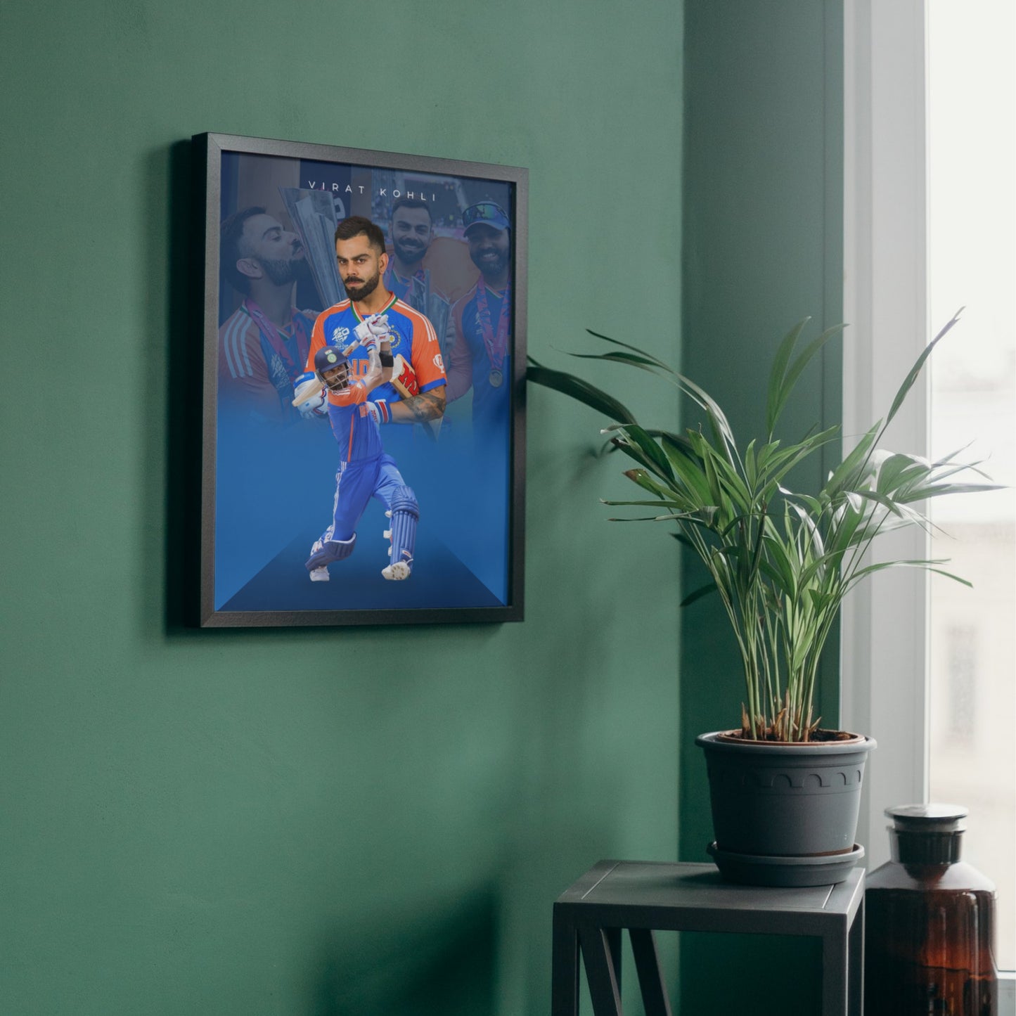 Virat Kohli Team India Poster King Kohli Framed Poster Virat Kohli Metal Poster