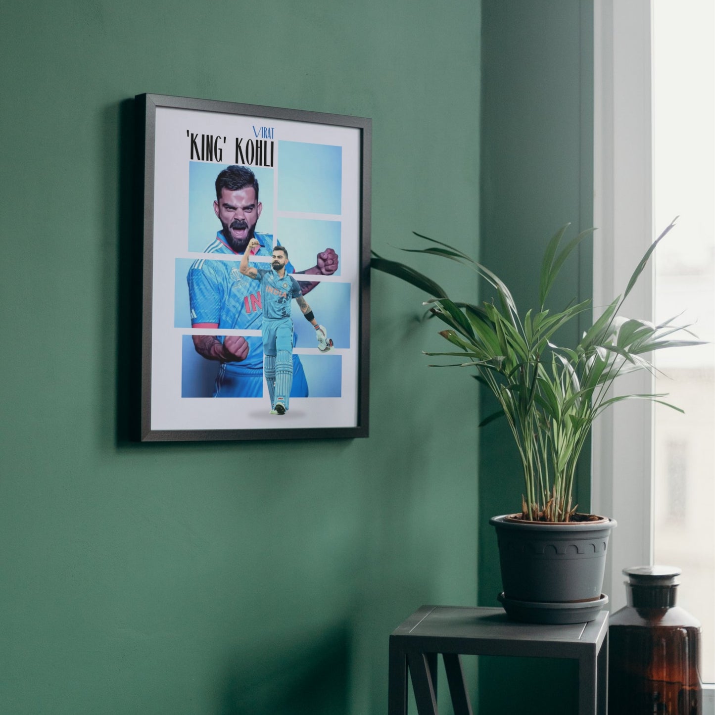 Virat Kohli Team India Poster Virat King Kohli Framed Poster Virat Kohli Metal Poster Virat Kohli Fan Gift