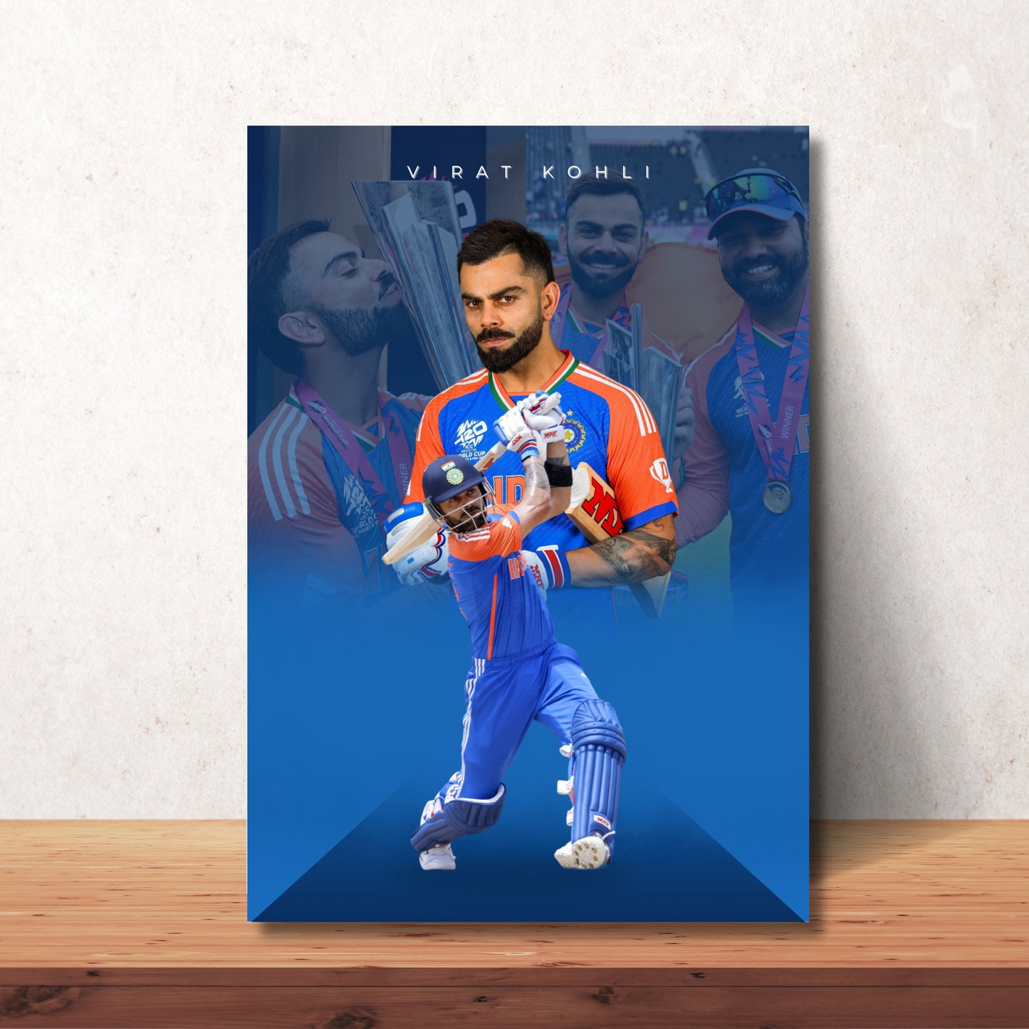Virat Kohli Team India Poster King Kohli Framed Poster Virat Kohli Metal Poster