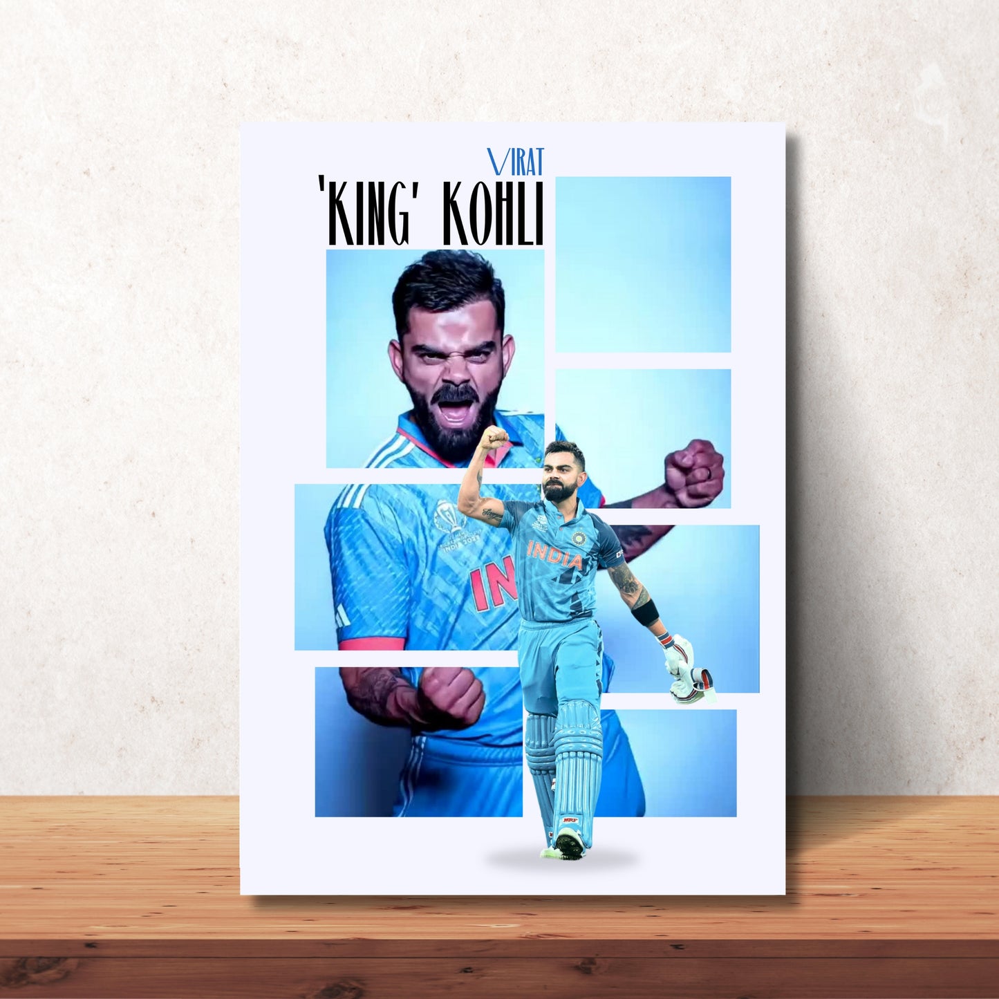 Virat Kohli Team India Poster Virat King Kohli Framed Poster Virat Kohli Metal Poster Virat Kohli Fan Gift
